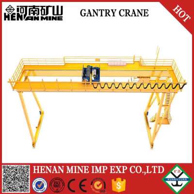 Single girder electric hoist rail travelling motor-driven rail-mounted 10 ton gantry crane