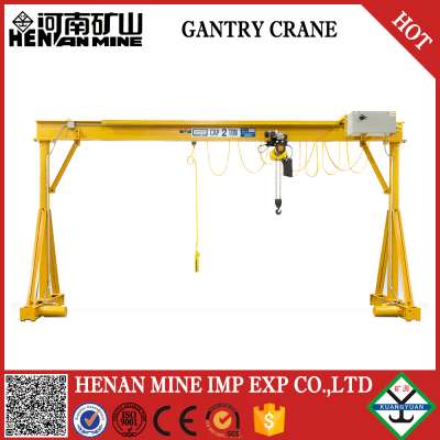 1 year warranty for winch trolley 3t single beam girder hoist gantry crane